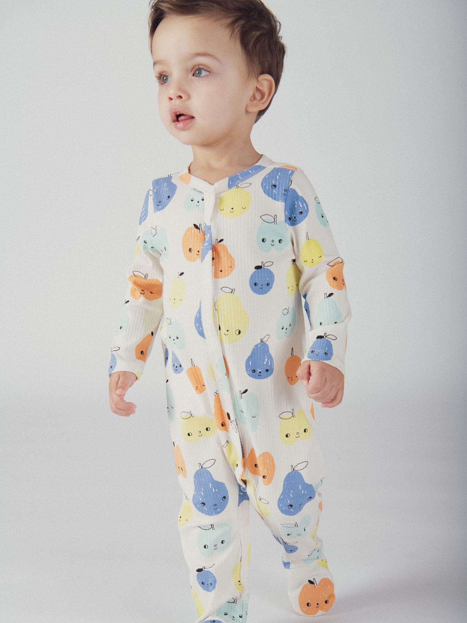 Grenouillère à motifs fruits pour bébé garçon