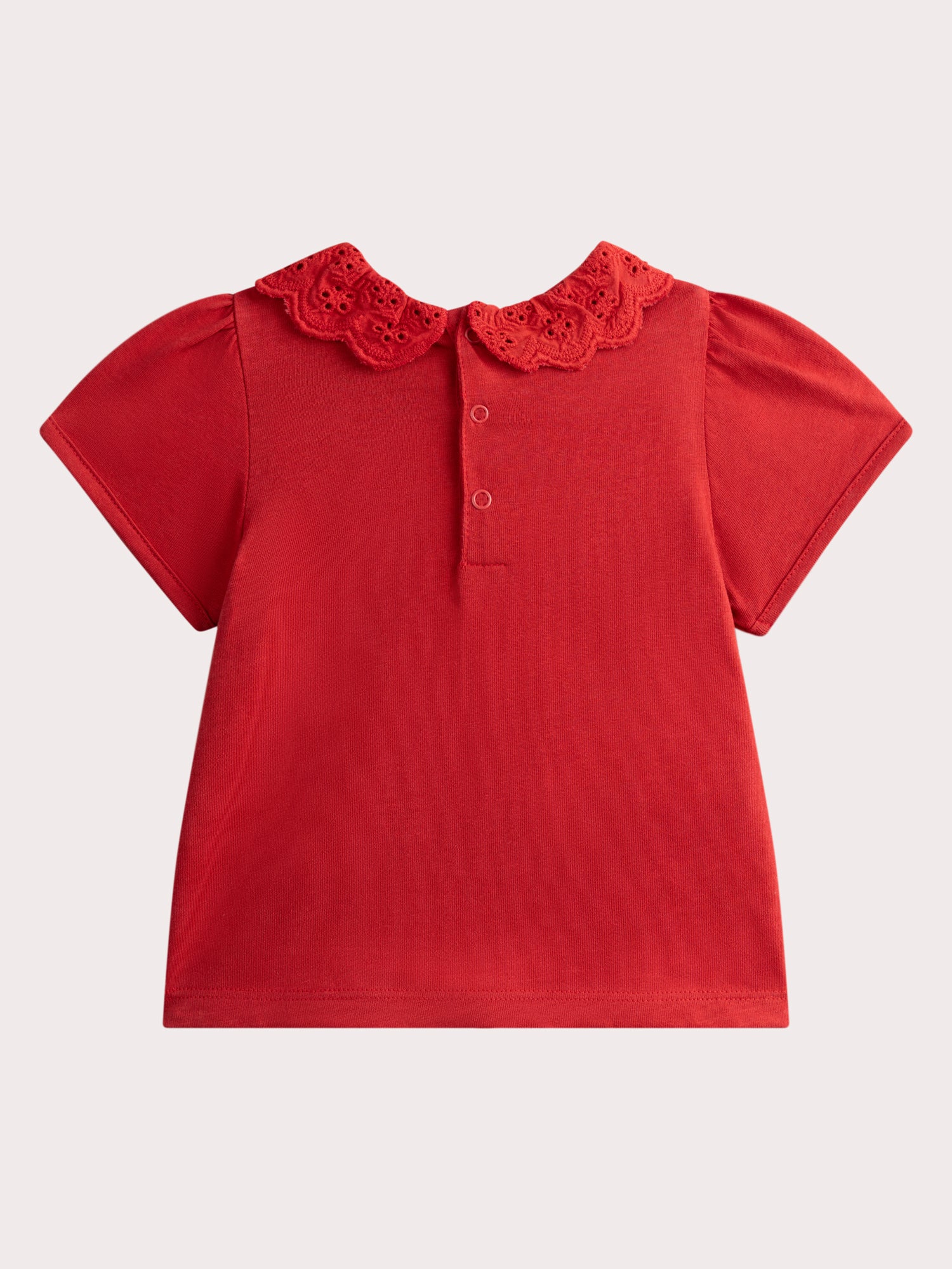 Brassiere Rossa a Maniche Corte per Bebè Femminile