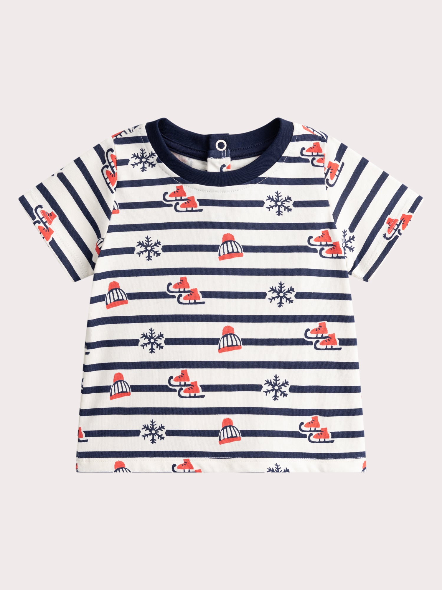 T-shirt con stampa invernale per bambino
