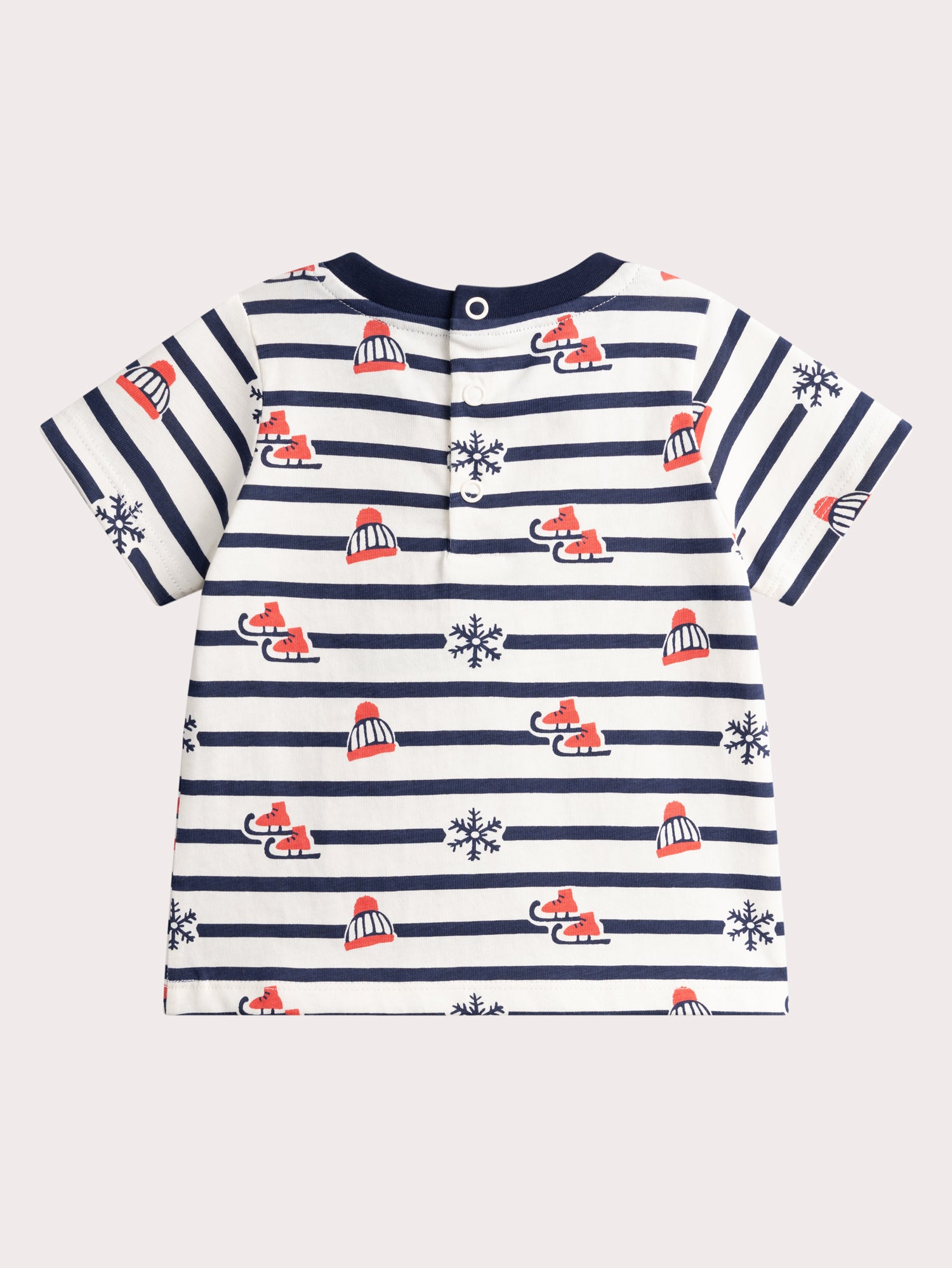 T-shirt con stampa invernale per bambino