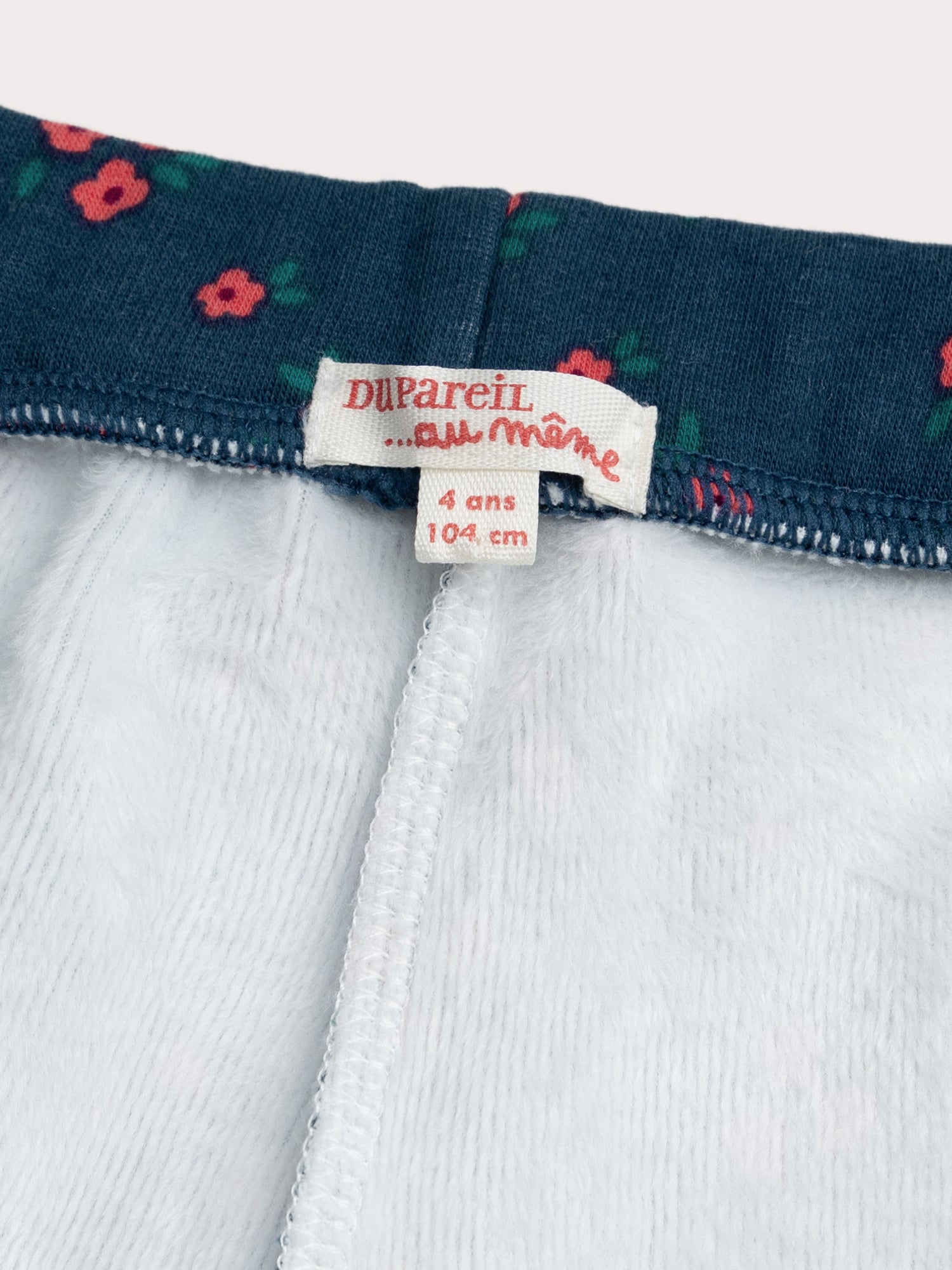 Pantaloni in Fleece con Stampa Floreale