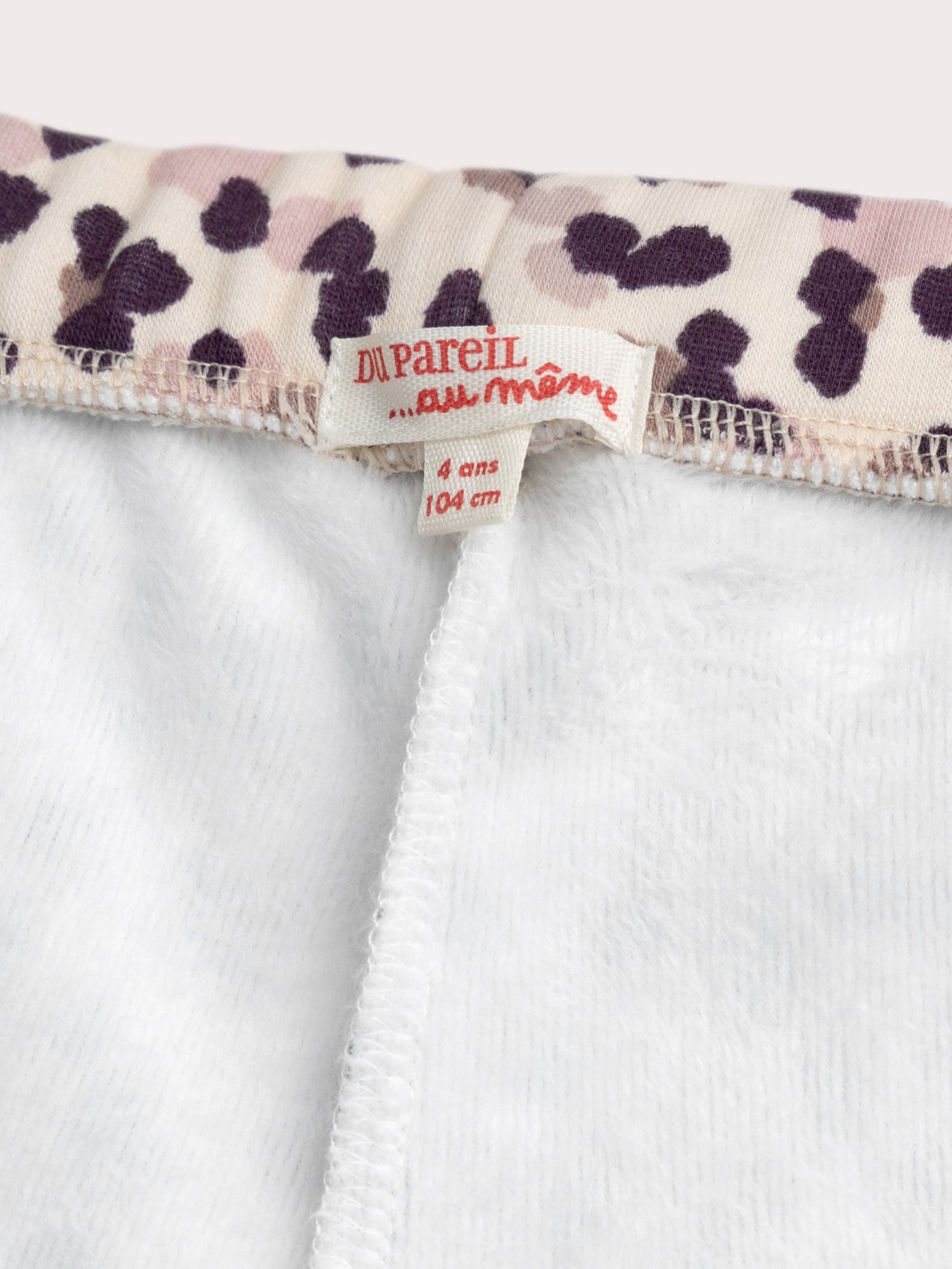 Pantaloni in pile stampati