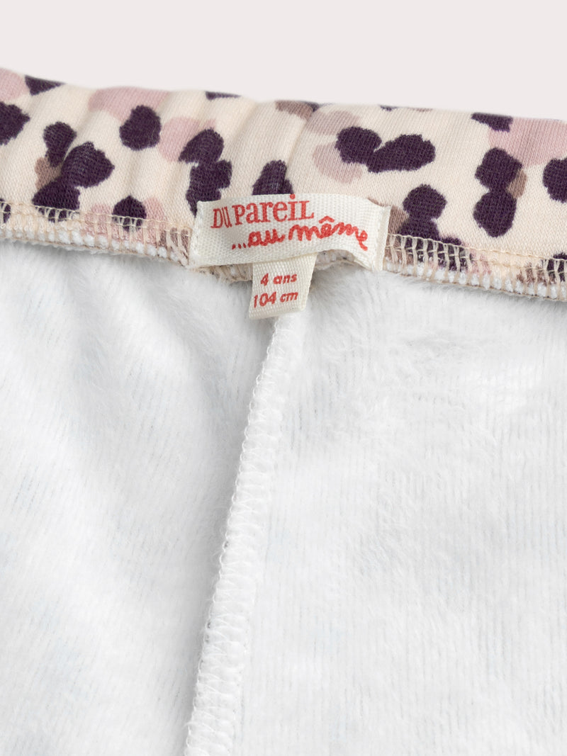 Pantalon molleton imprimé tacheté
