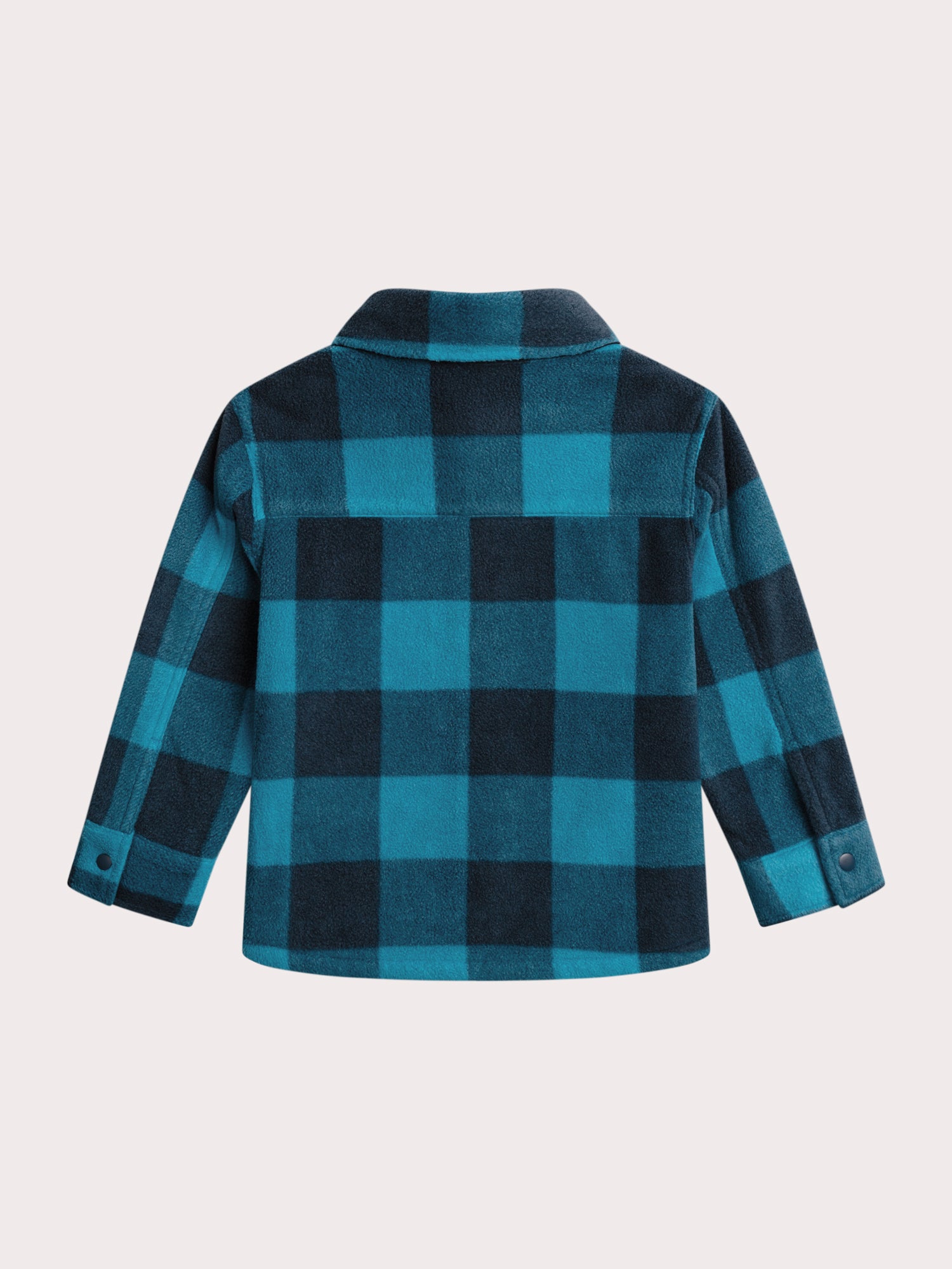 Camicia A Quadri In Flanella Cromoncent Per Ragazzi – Maniche Lunghe Con Bottoni – Nero E Blu – Taglia 9-10 Anni
