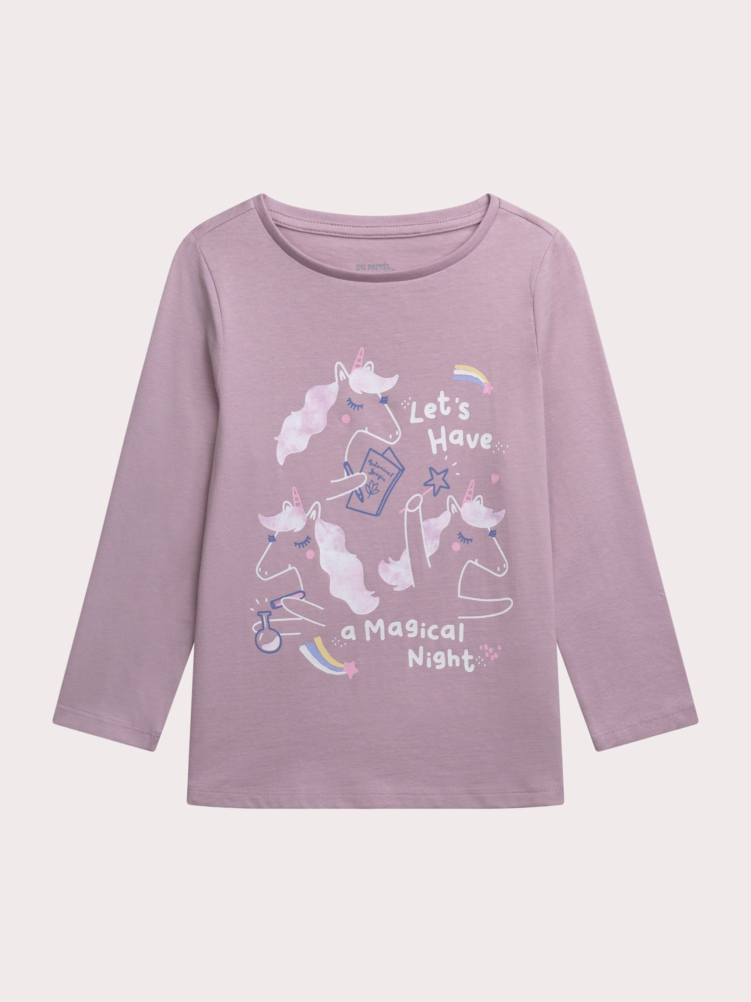 Pigiama unicorno fosforescente per ragazze