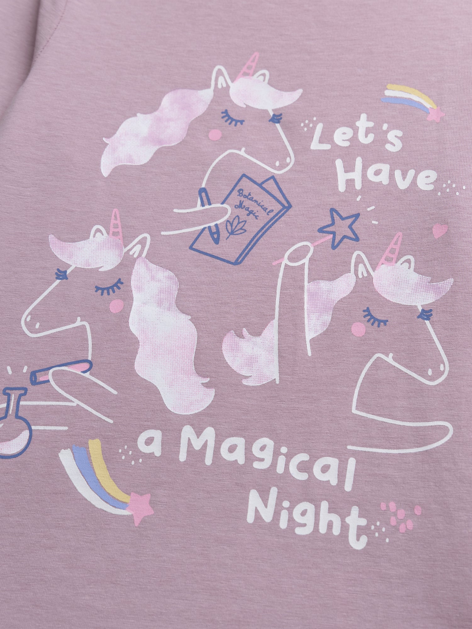 Pigiama unicorno fosforescente per ragazze