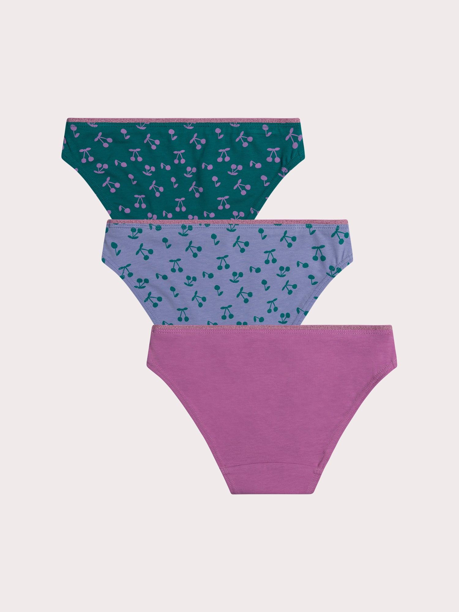 Set di 3 Mutandine Ciliegie per Bambine