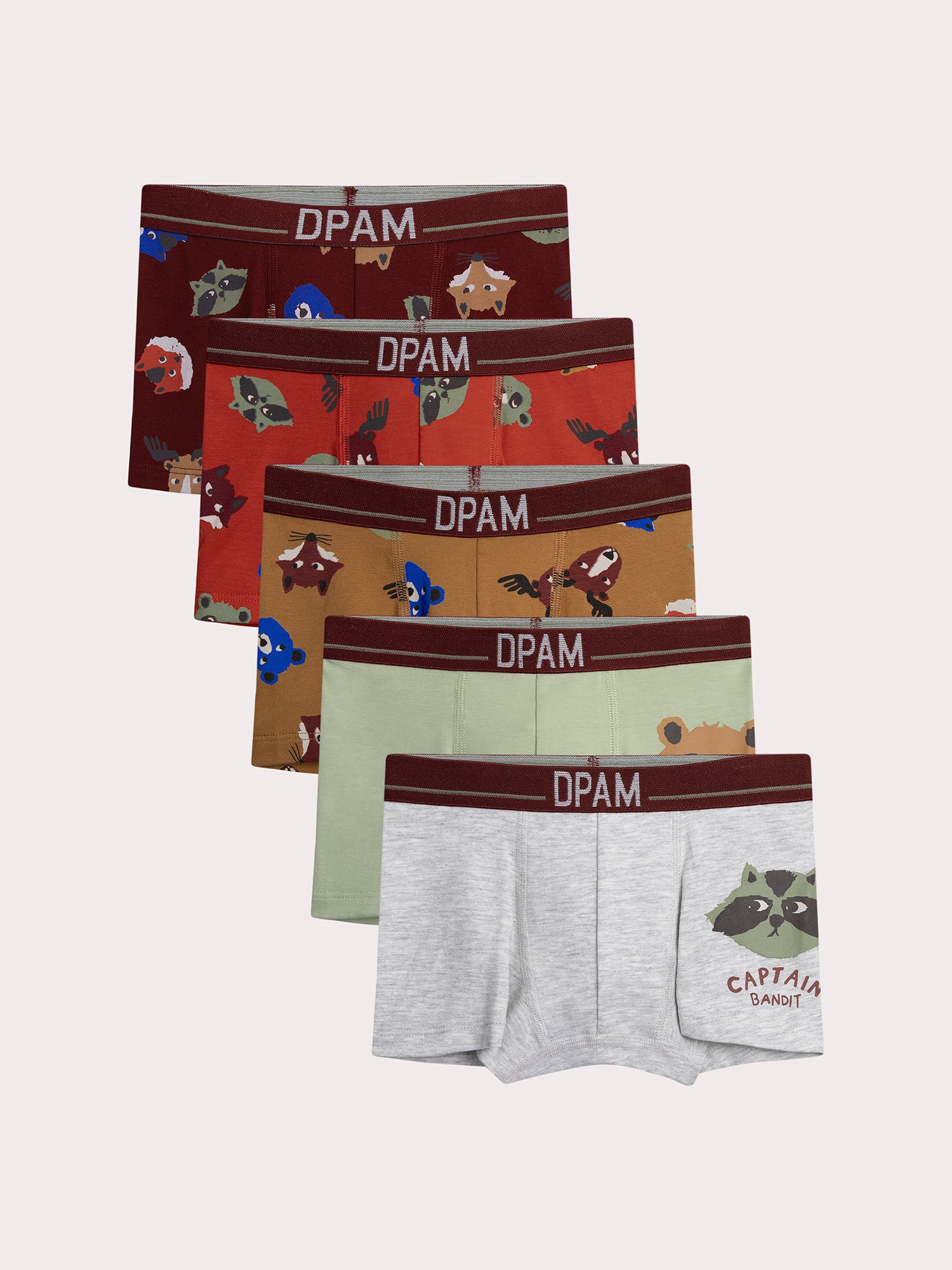 Lotto di 5 boxer animali per bambini