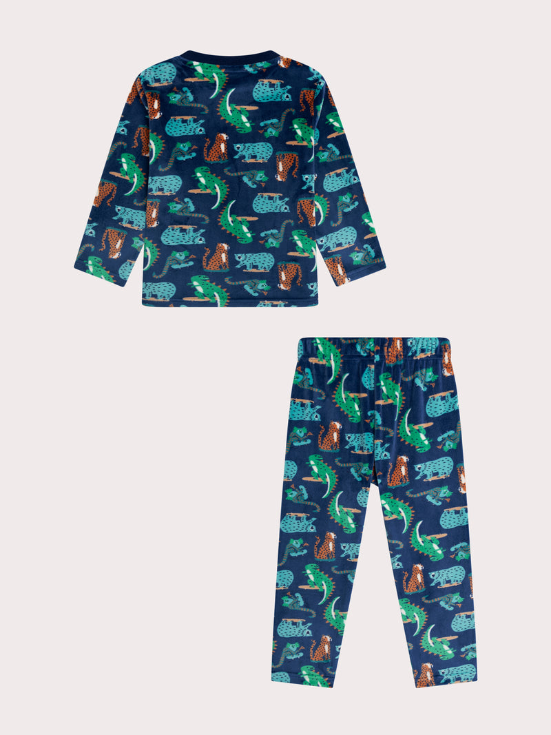 Pigiama animali sullo skate per bambino