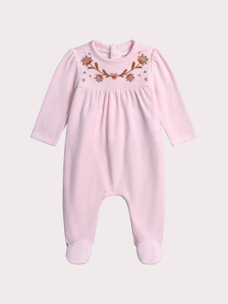 Tutina rosa pallido per bambina