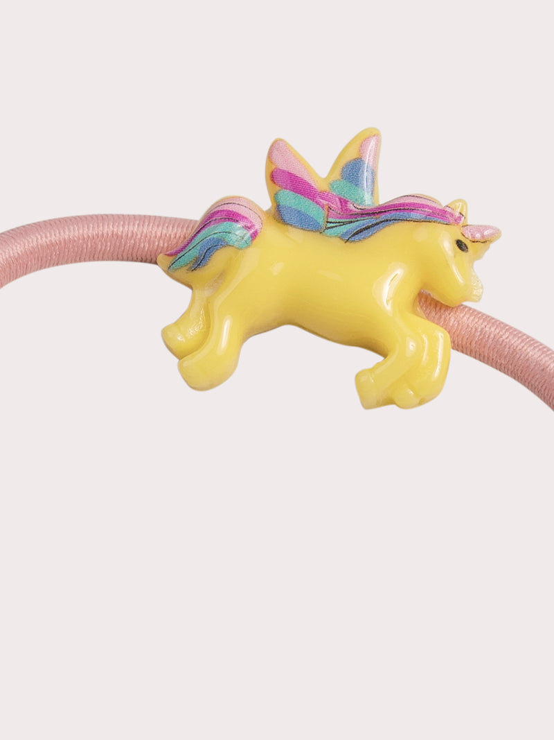 Set di 3 elastici cuore, stella e unicorno per ragazze