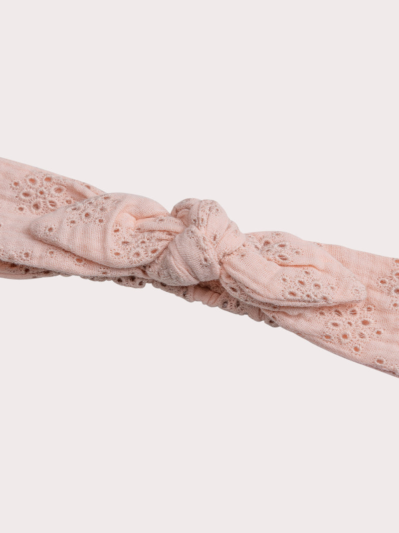 Fascia Ricamata Rosa per Bebè Femmina