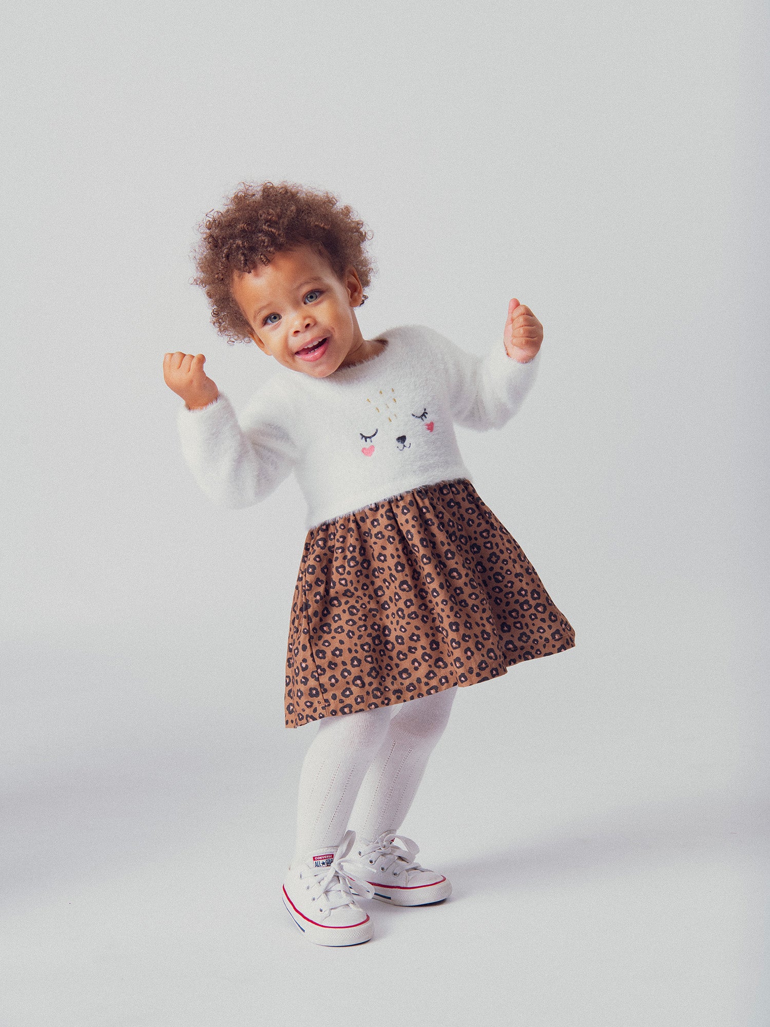 Abito leopardato per bambina