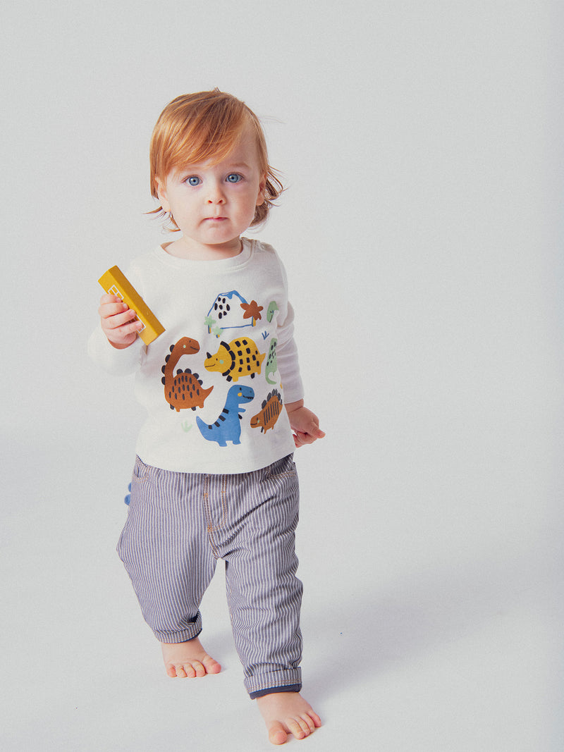 T-shirt dinosauro per neonati maschi