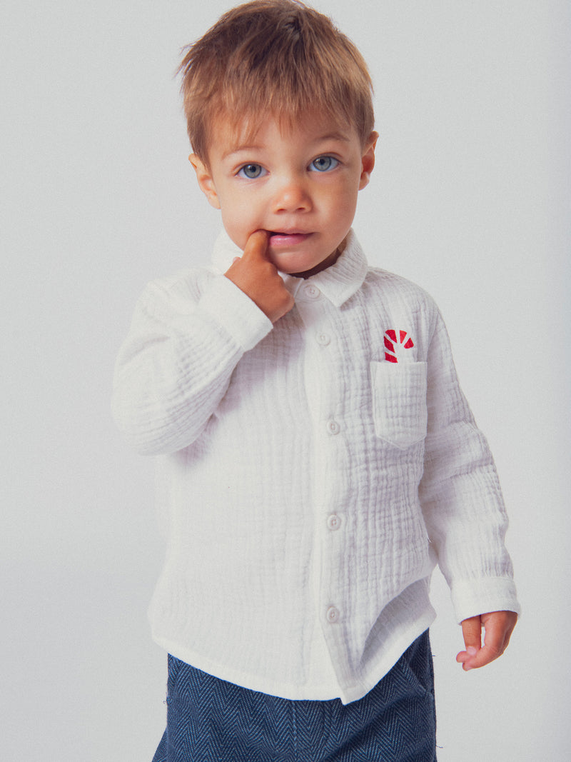 Camicia bianca per bambino