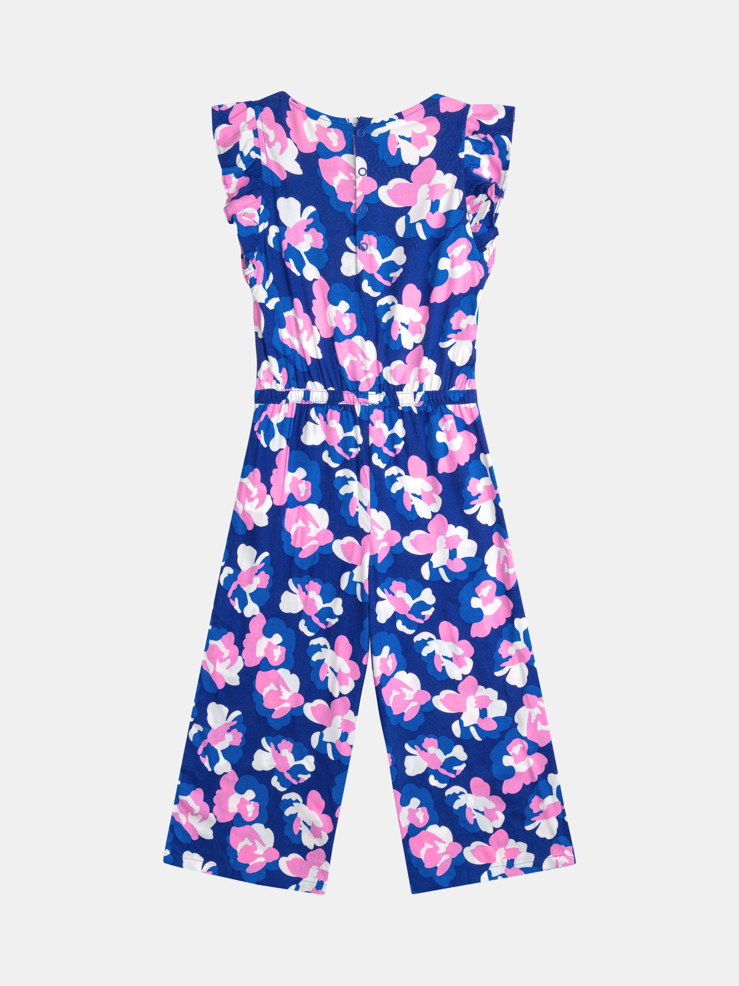 Combinaison bleue imprimé floral pour fille
