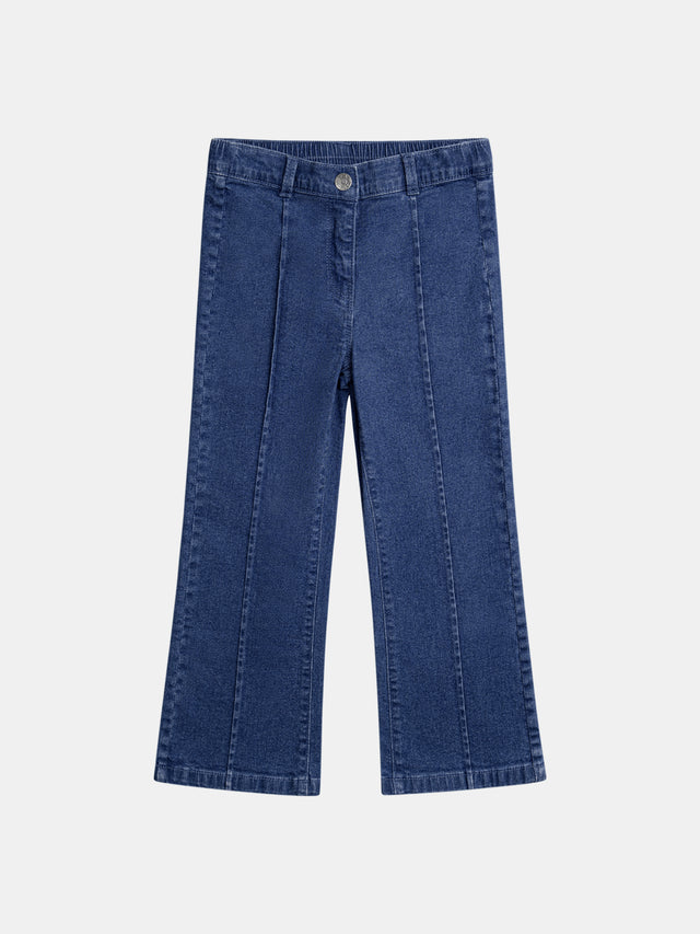 Jeans blu con tasche a cuore per ragazze