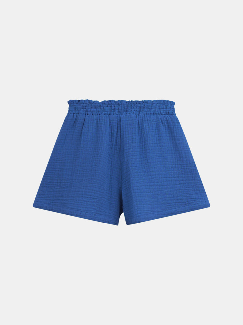 Short blu scuro con tasche per ragazze