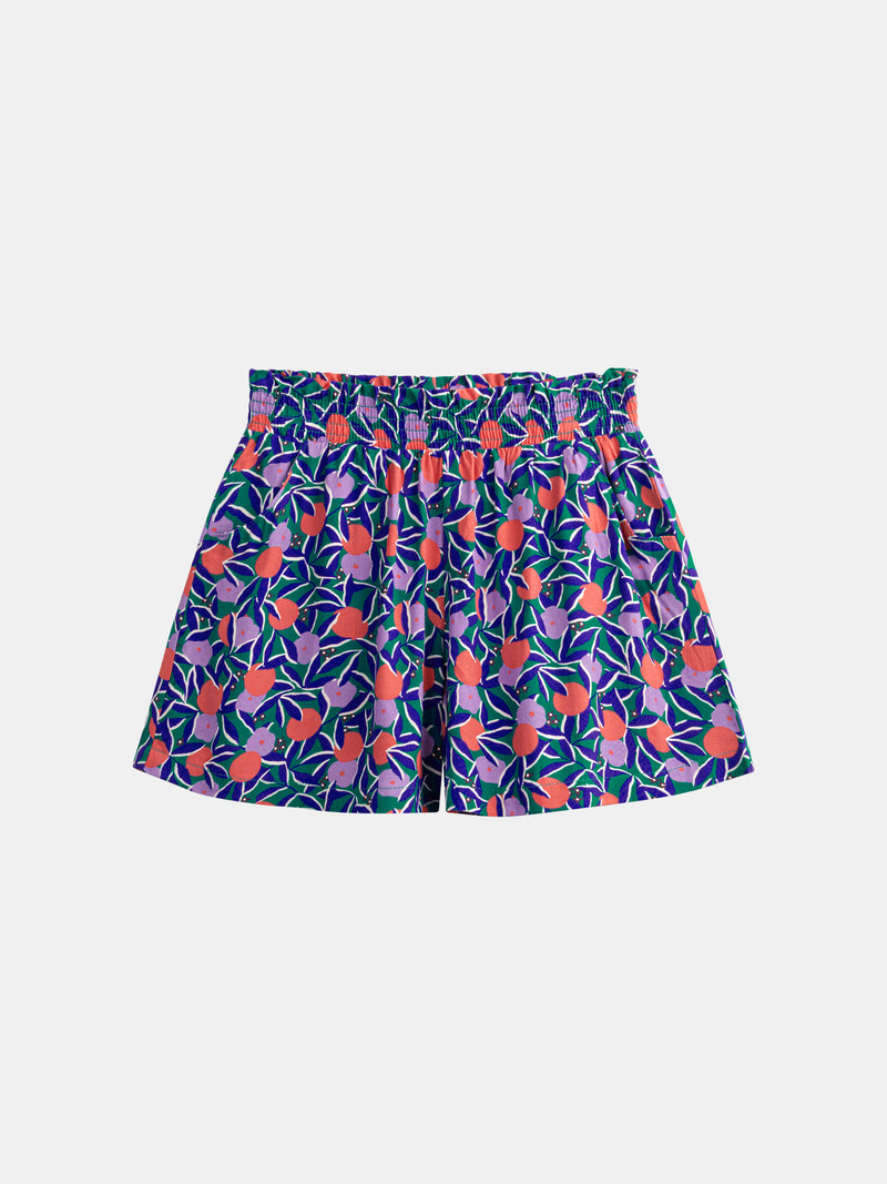 Shorts a stampa floreale per ragazze