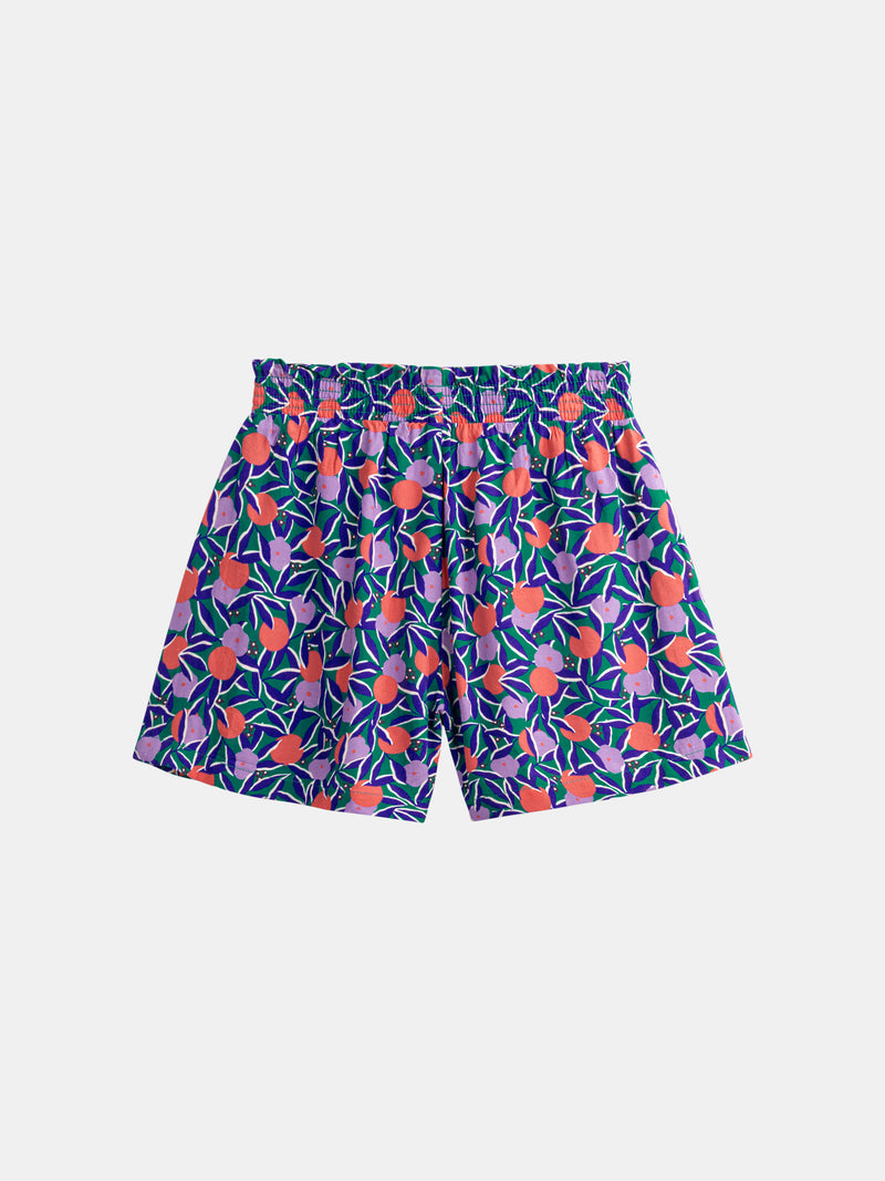 Shorts a stampa floreale per ragazze