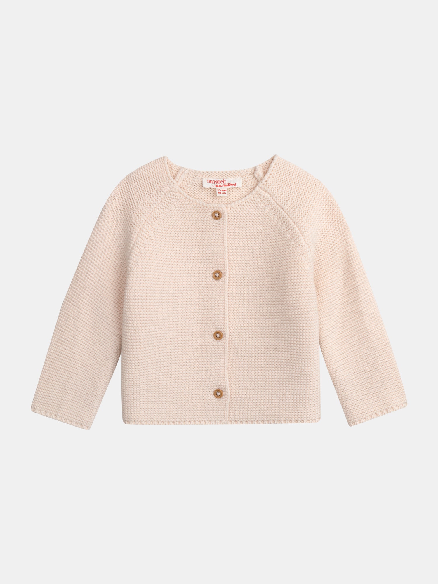Cardigan in maglia rosa per bambine