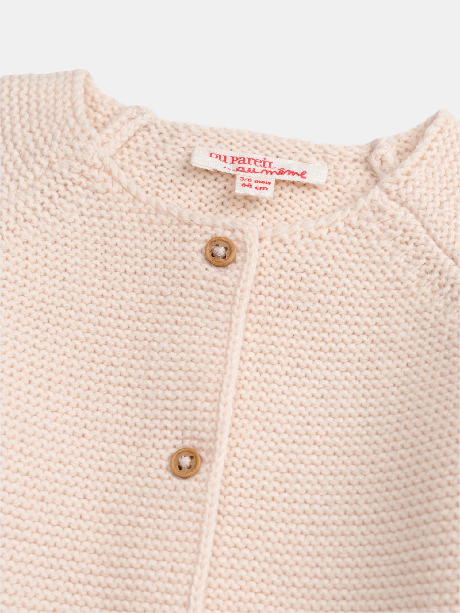 Cardigan in maglia rosa per bambine
