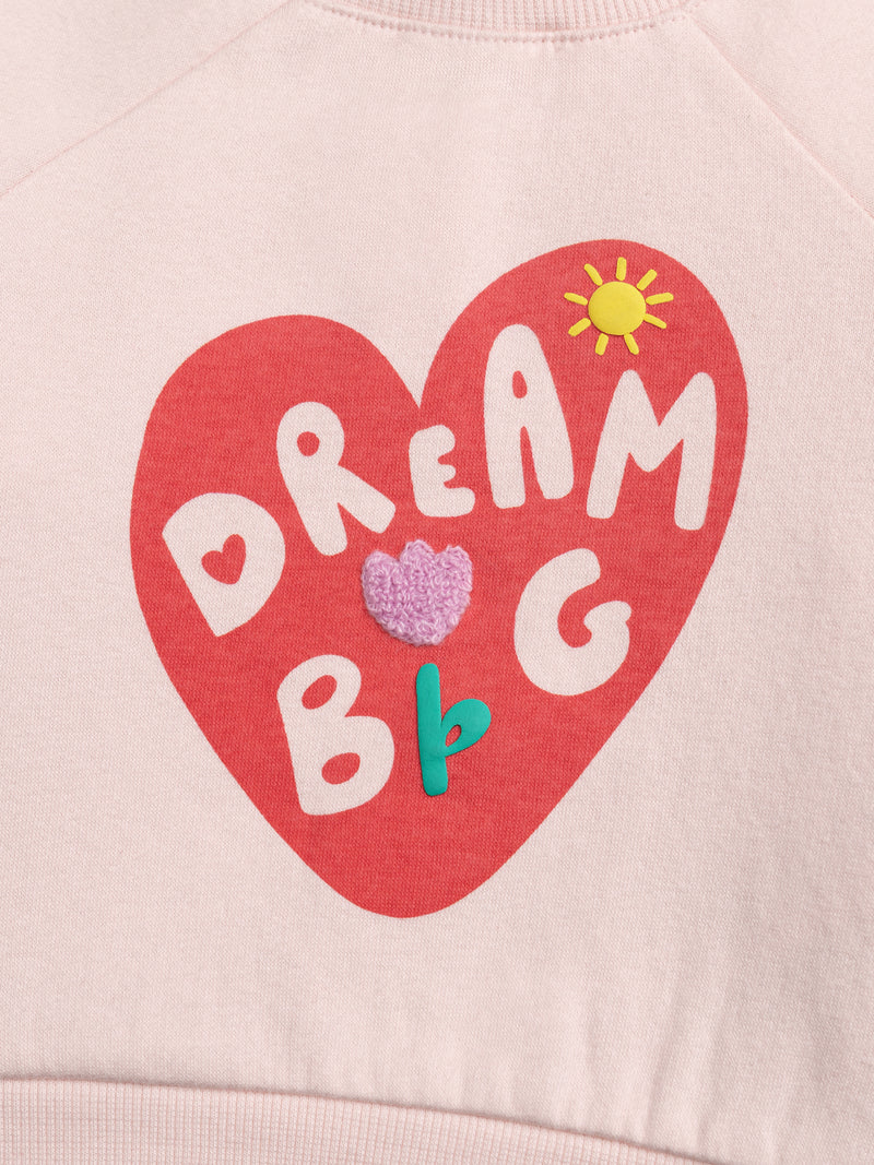 Completo a motivo cuore per bambina