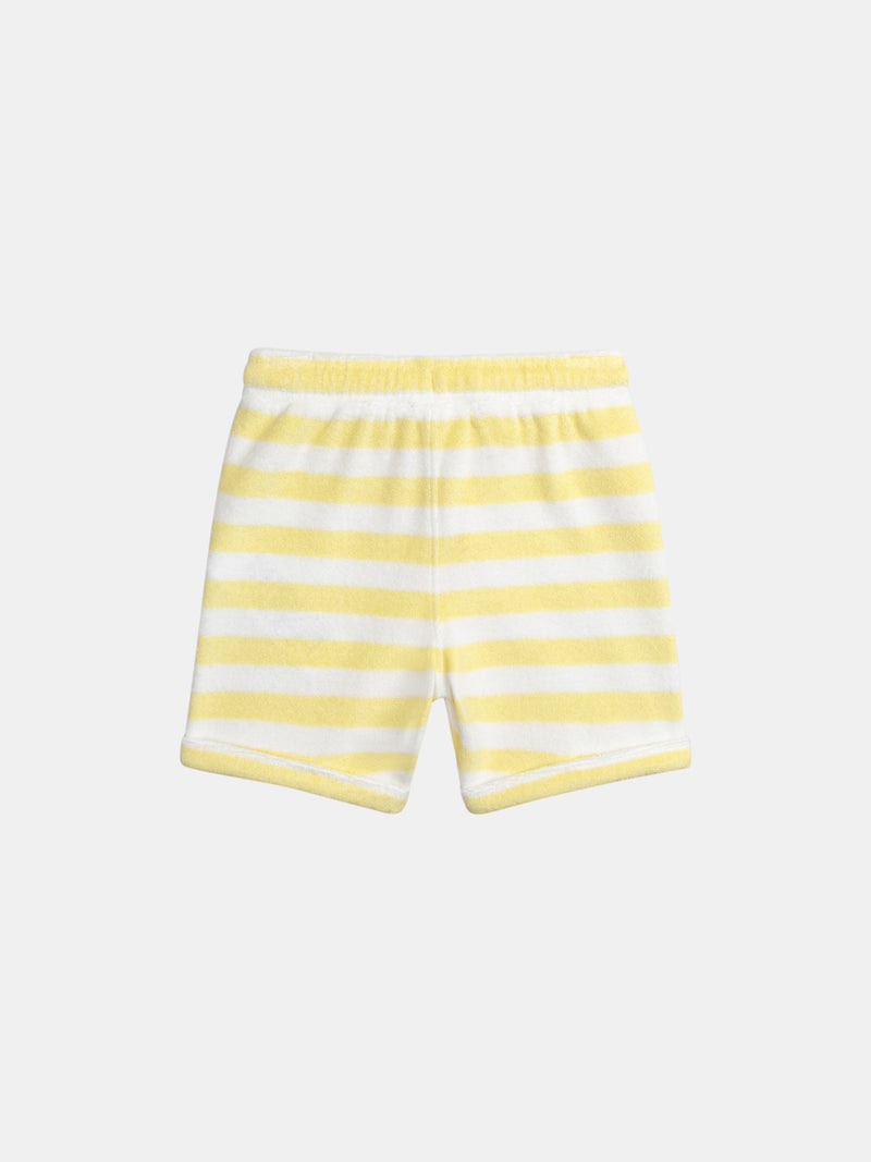 Completo a righe giallo per bambino
