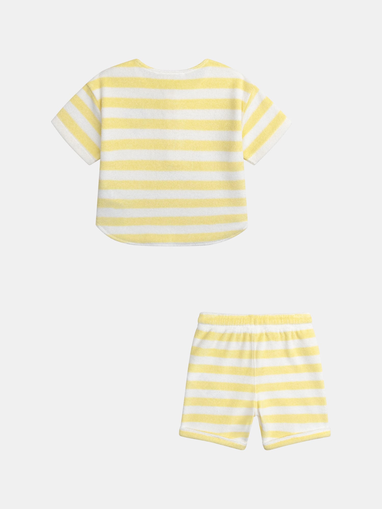 Completo a righe giallo per bambino