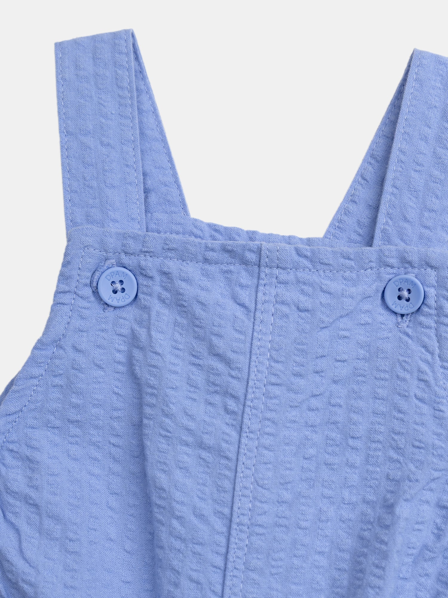 Salopette corta blu per bambino