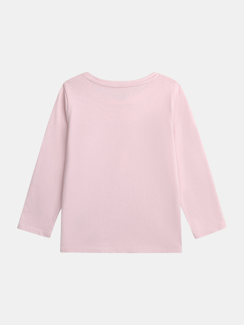 Pigiama lungo rosa "Hello Sunshine" per bambine