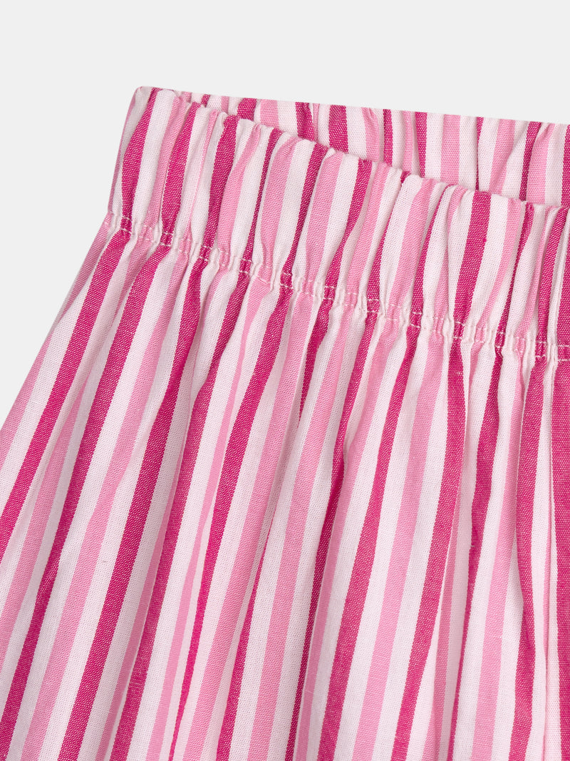 Pigiama lungo rosa "Hello Sunshine" per bambine