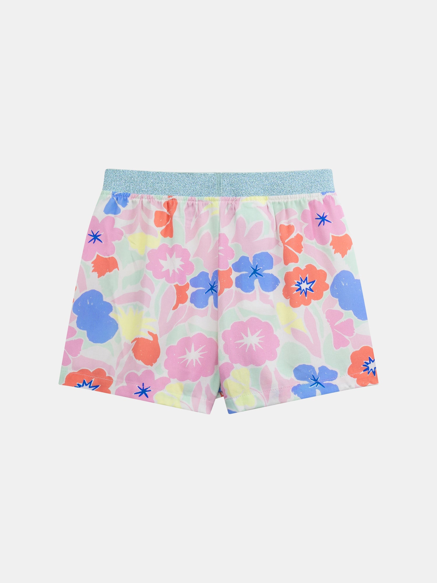 Pigiama corto fosforescente con stampa "Exotic Mood" per bambina