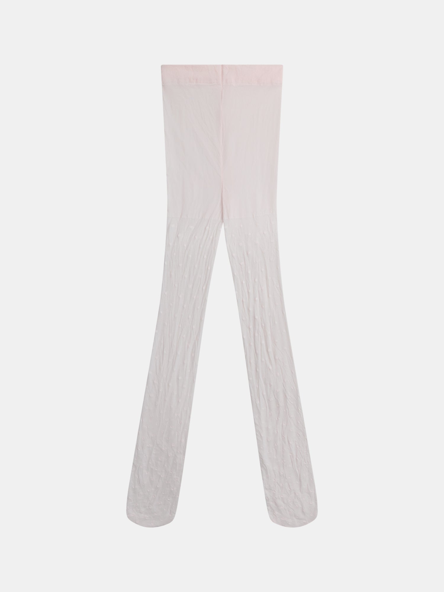 Collant fin plumetis rose pour fille