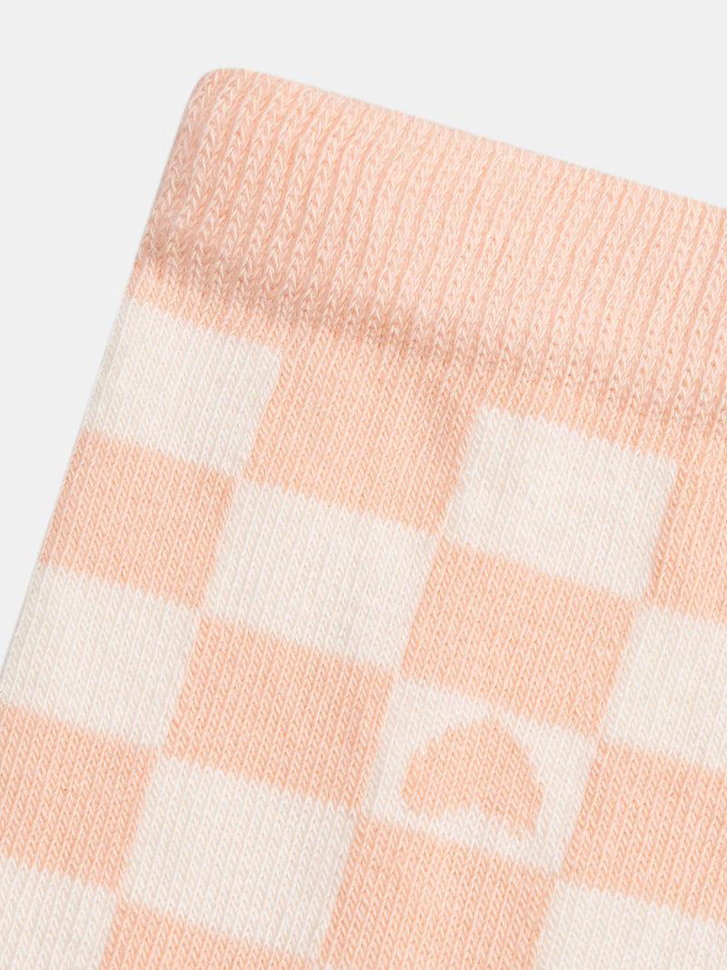 Calze a Quadri Rosa per Bambina