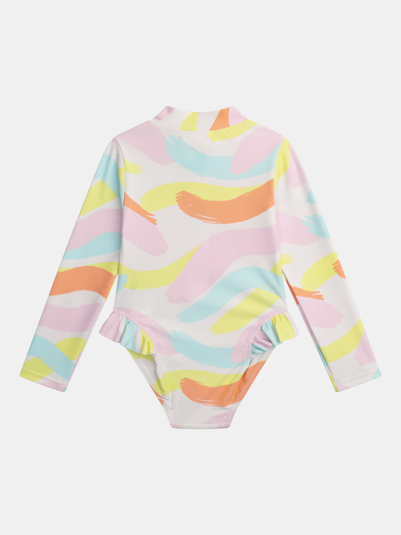 Costume da bagno UPF 50+ tie-dye per ragazze