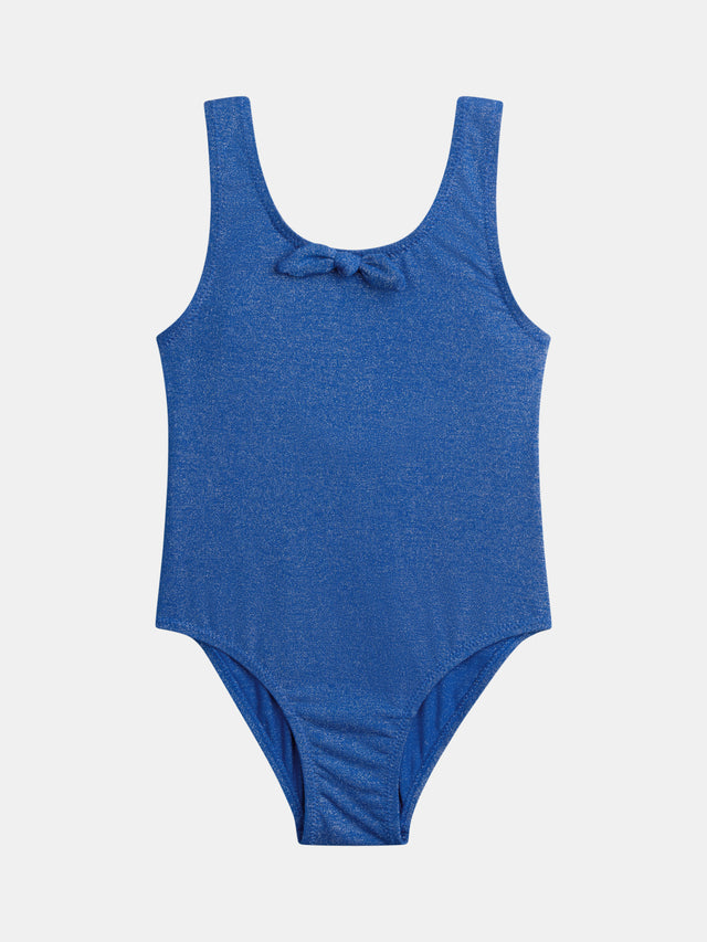 Costume da bagno brillante a una pezzo per ragazze