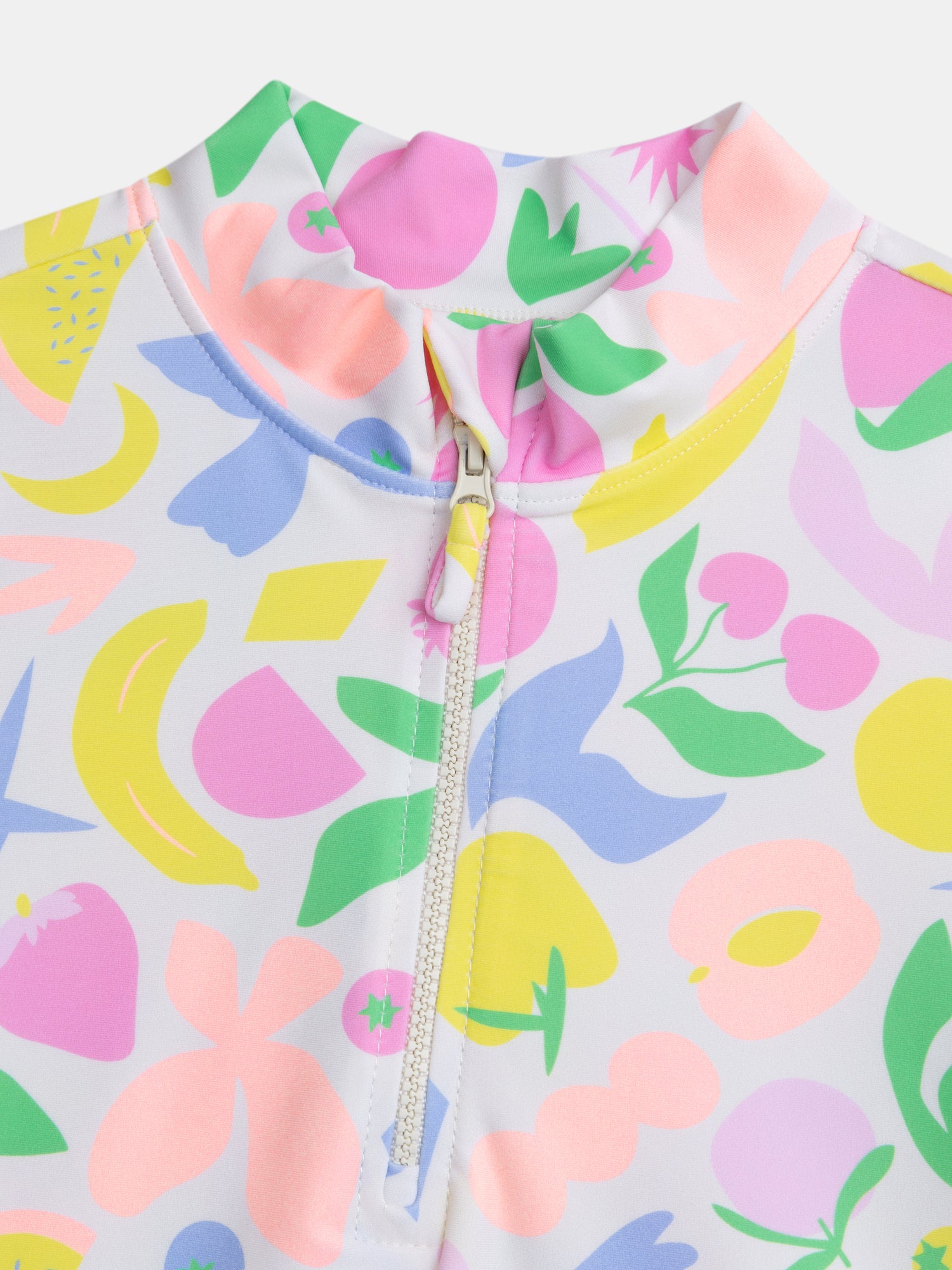 Set da bagno UPF 50+ a 2 pezzi con stampa colorata per ragazza