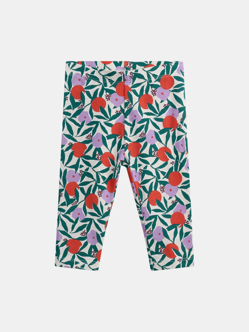Leggings con stampa floreale per bambine