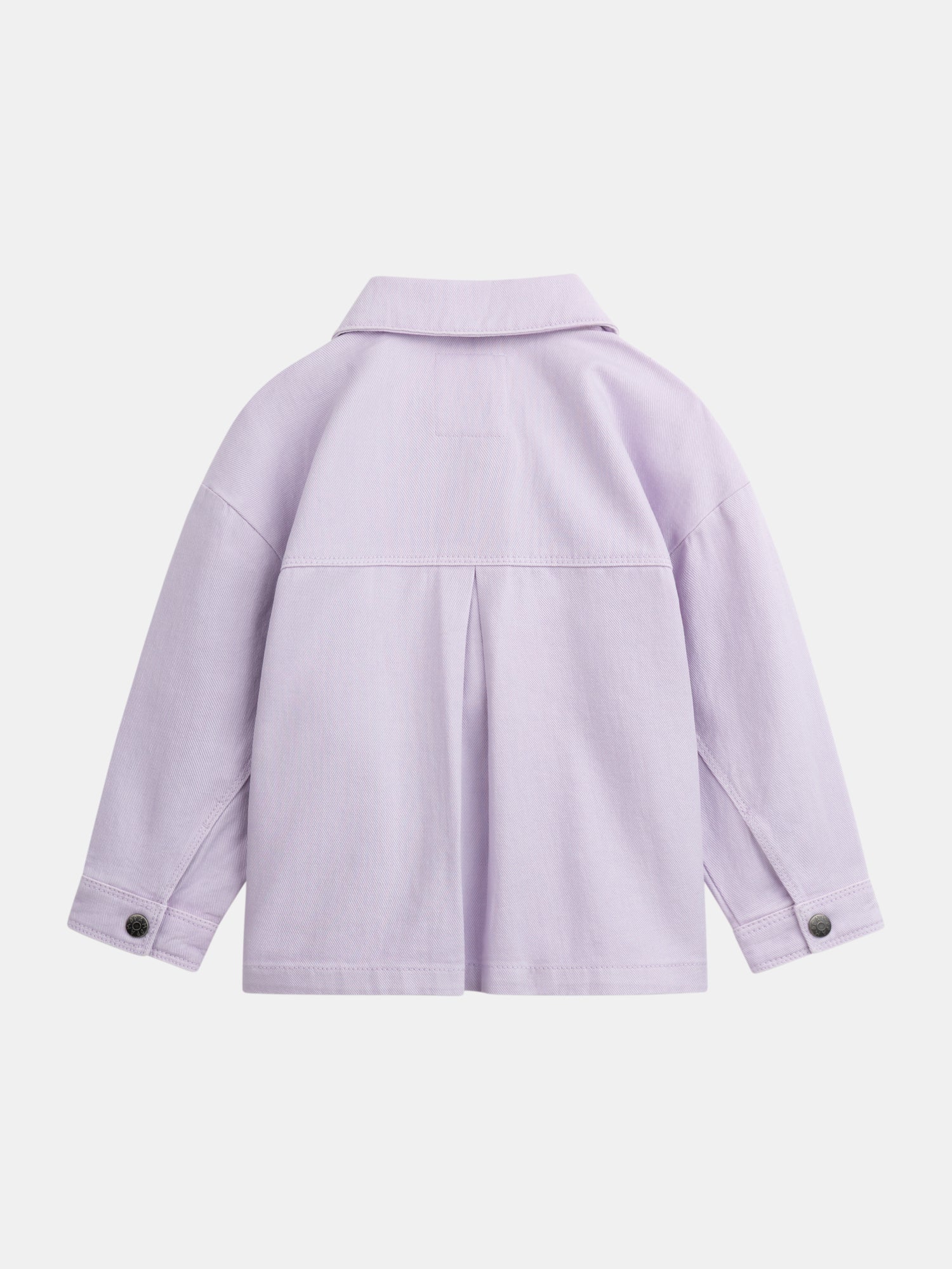 Giacca viola con tasche e ricamo a cuore per ragazze