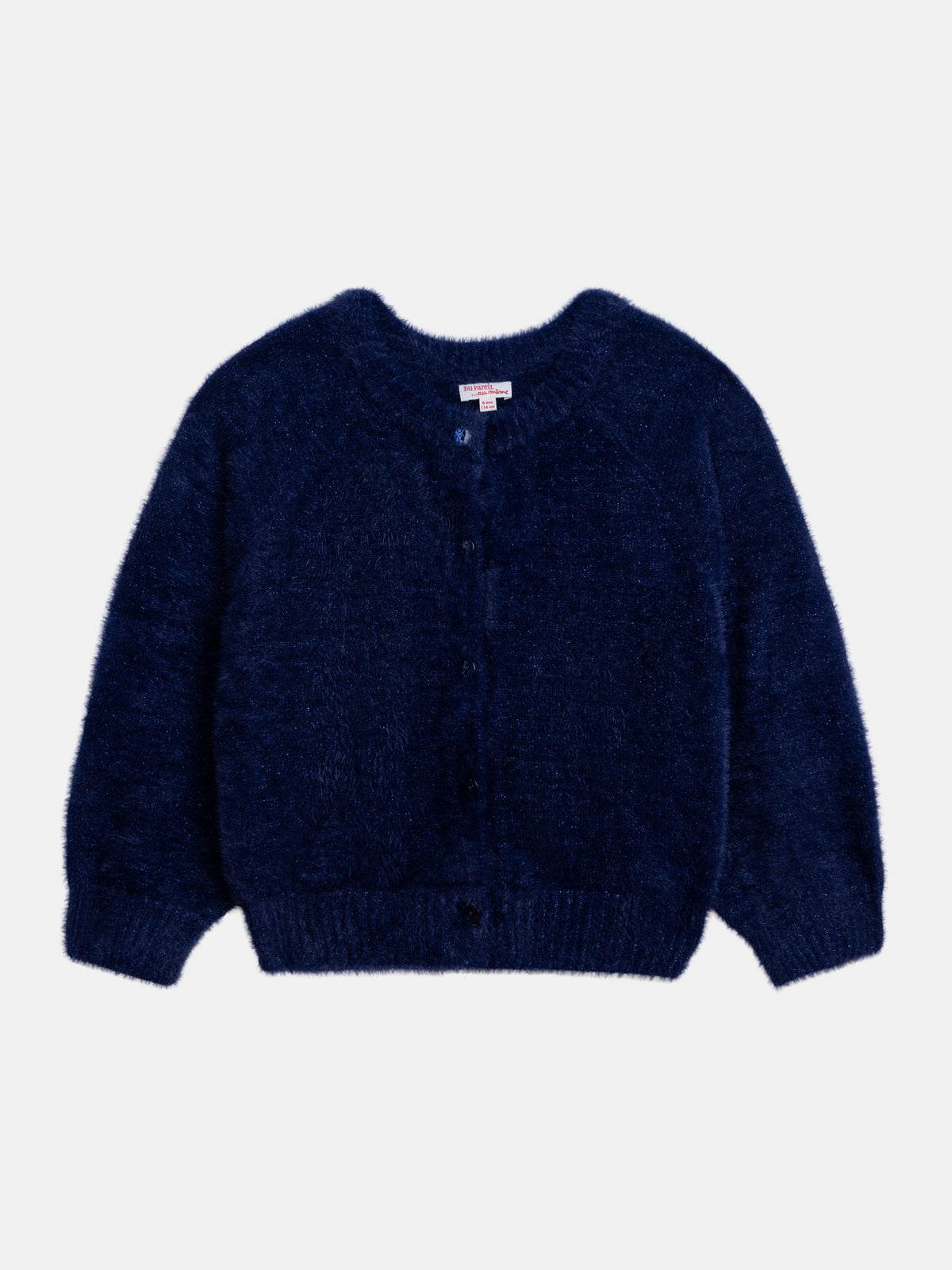 Cardigan blu marino in maglia morbida per ragazze