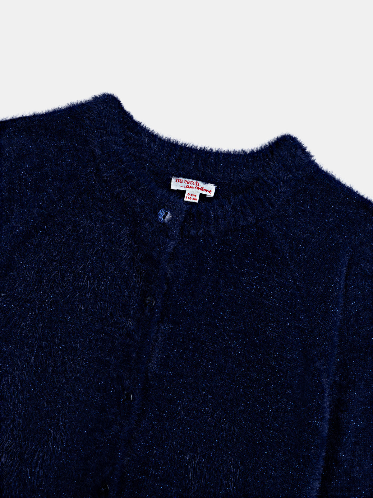 Cardigan blu marino in maglia morbida per ragazze