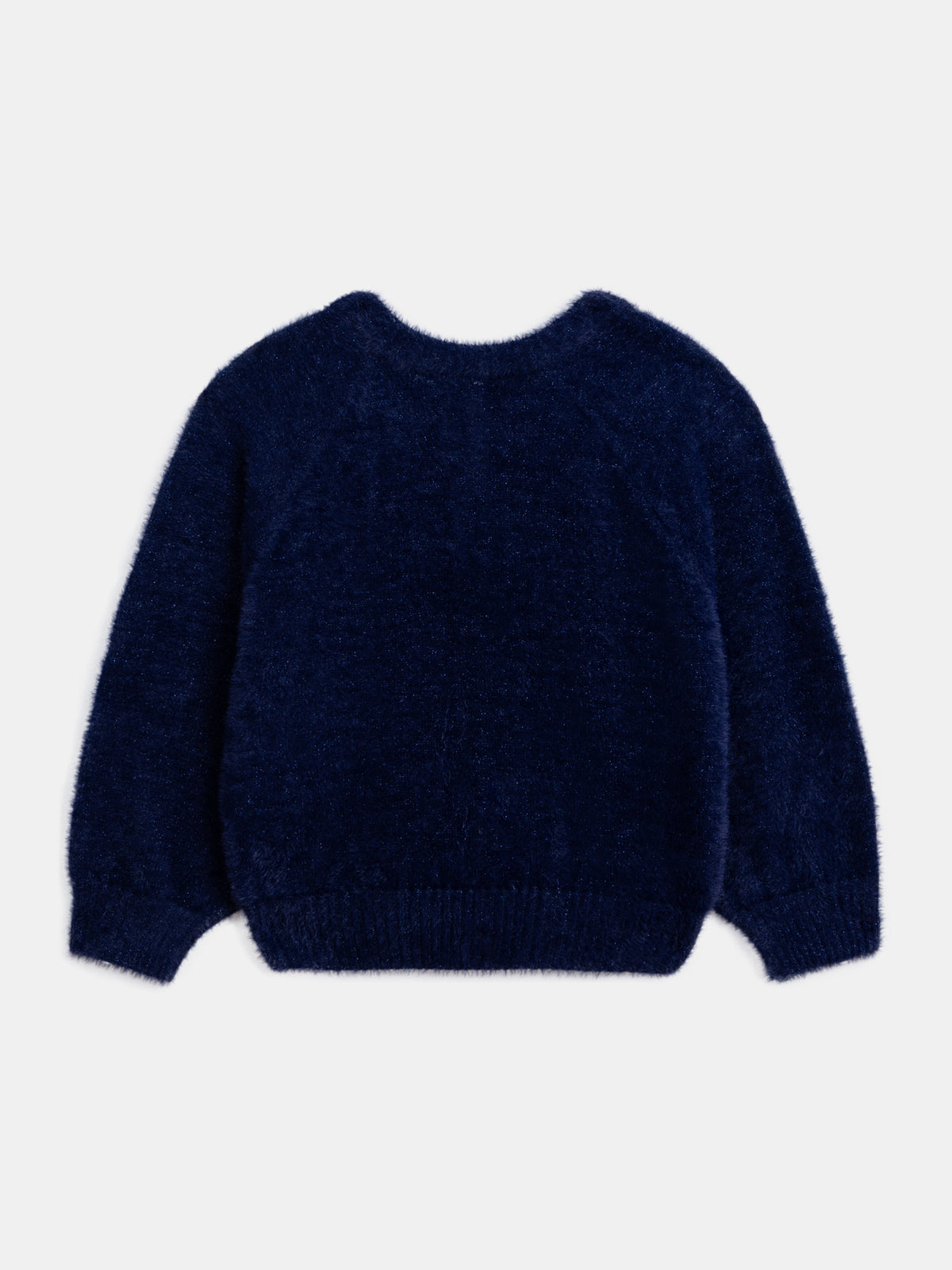 Cardigan blu marino in maglia morbida per ragazze