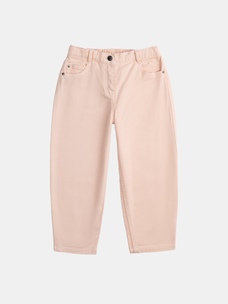 Pantaloni rosa con tasche per ragazze