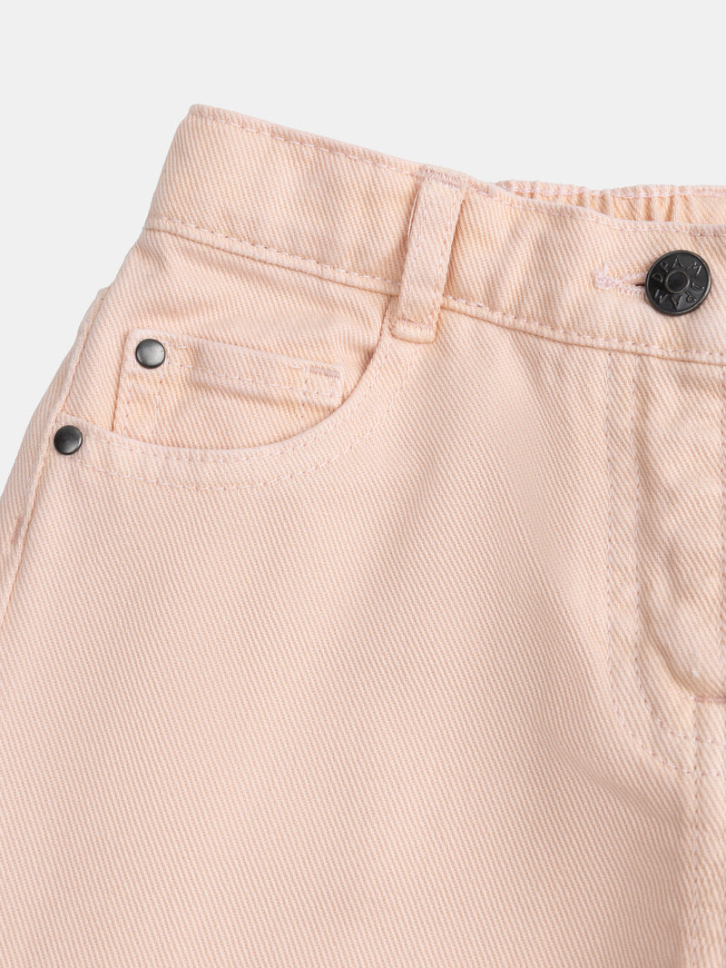 Pantaloni rosa con tasche per ragazze