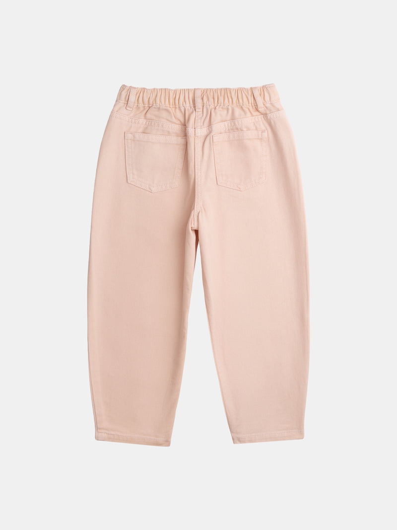 Pantaloni rosa con tasche per ragazze