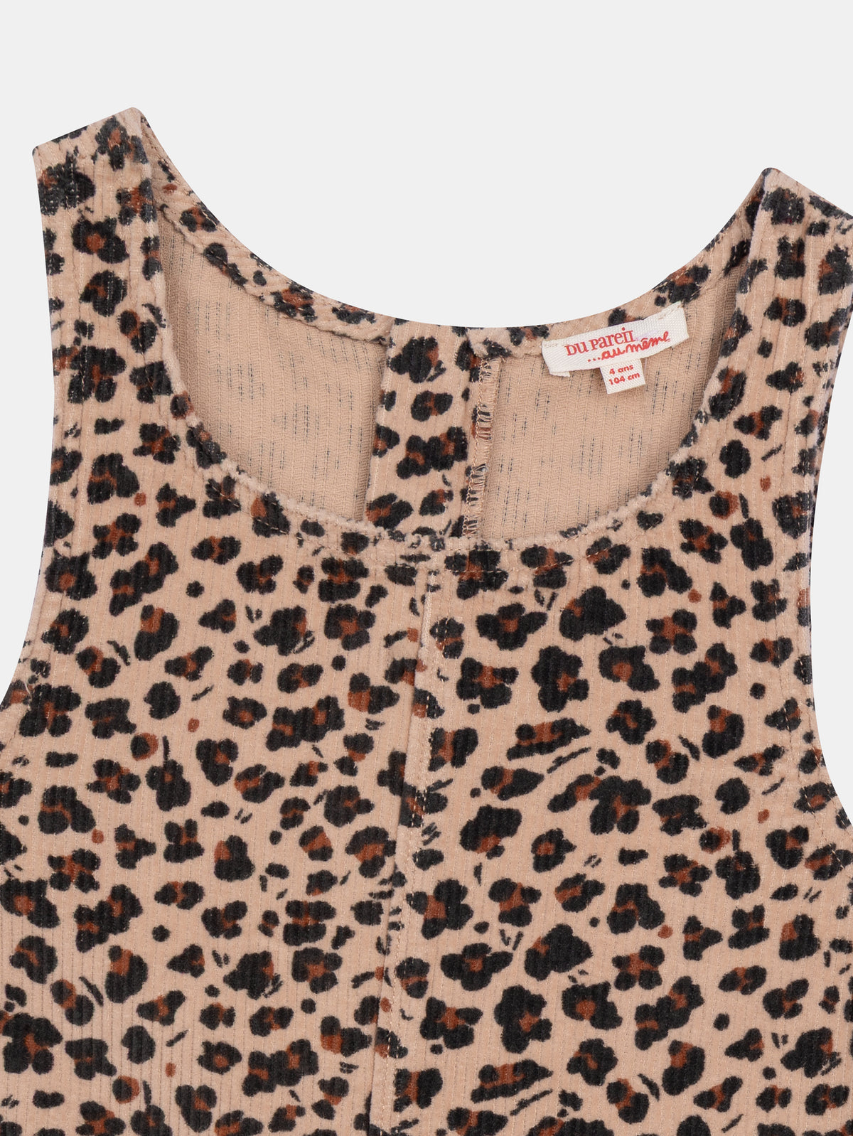Abito a stampa leopardata per ragazze
