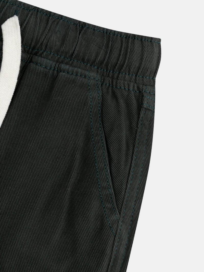 Pantaloni verdi con tasche per ragazzi