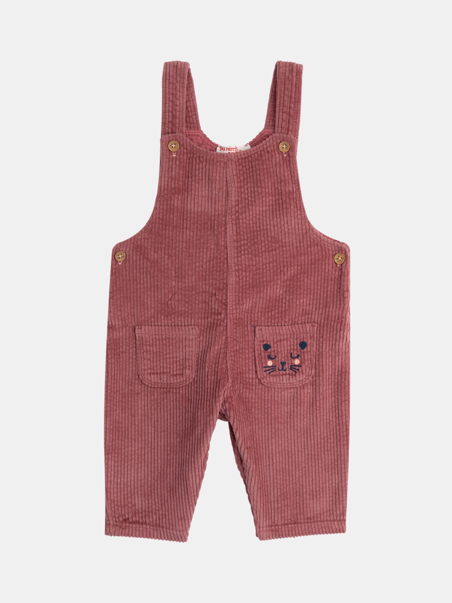 Salopette rosa "Wild Campus" per bambine