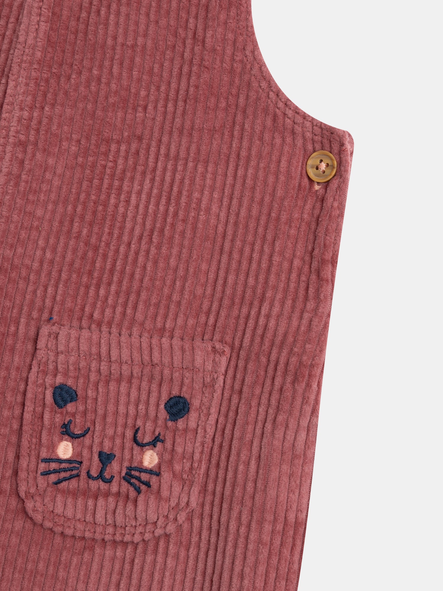 Salopette rosa "Wild Campus" per bambine